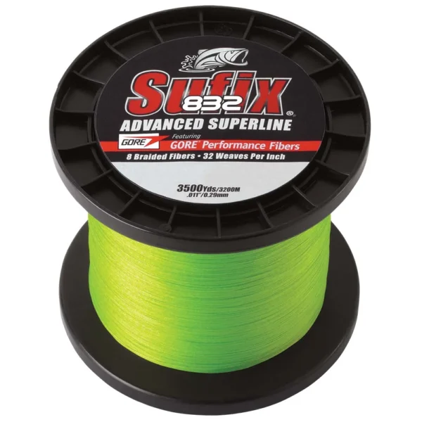 Sufix 832® Advanced Superline® Braid - 20lb - Neon Lime - 3500 yds