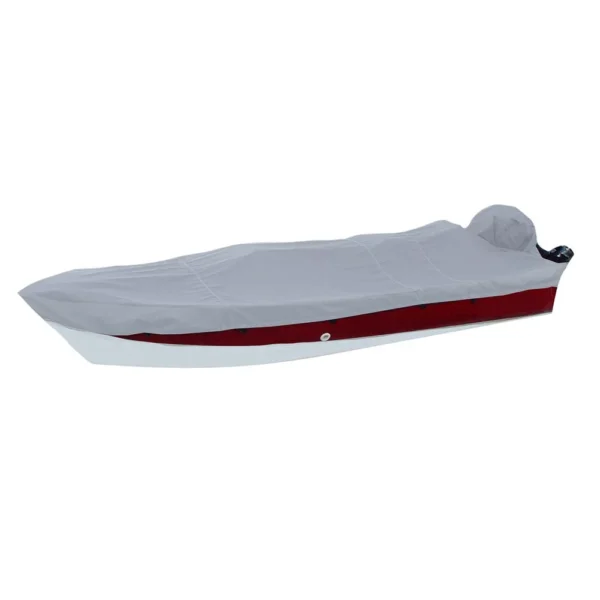 Carver Poly-Flex II Styled-to-Fit Boat Cover f/16.5' V-Hull Side Console Fishing Boats - Grey