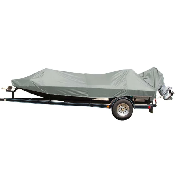 Carver Poly-Flex II Styled-to-Fit Boat Cover f/17.5' Jon Style Bass Boats - Grey