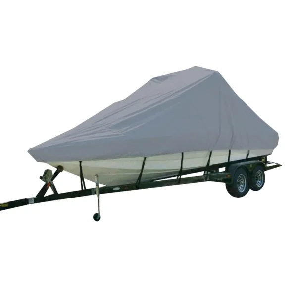 Carver Sun-DURA® Specialty Boat Cover f/19.5' Inboard Tournament Ski Boats w/Tower & Swim Platform - Grey