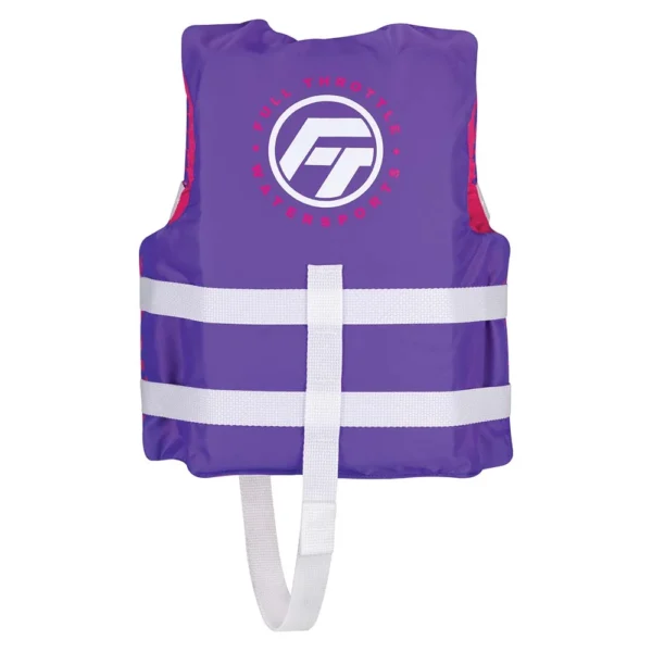 Full Throttle Child Nylon Life Jacket - Purple - Image 2