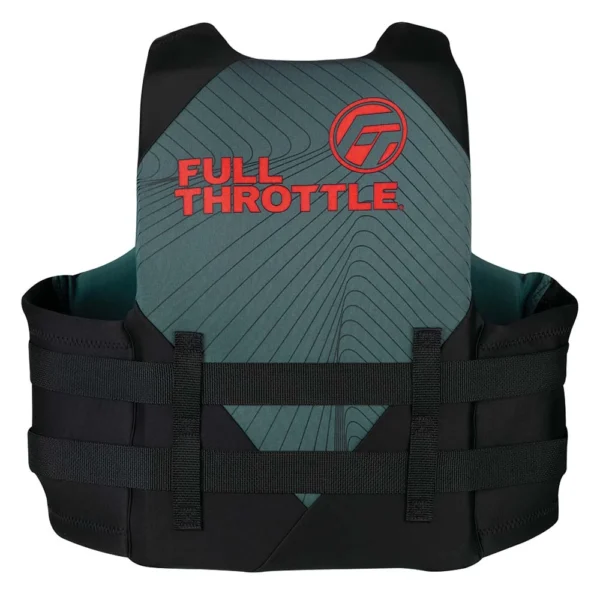 Full Throttle Adult Rapid-Dry Life Jacket - S/M - Grey/Black - Image 2