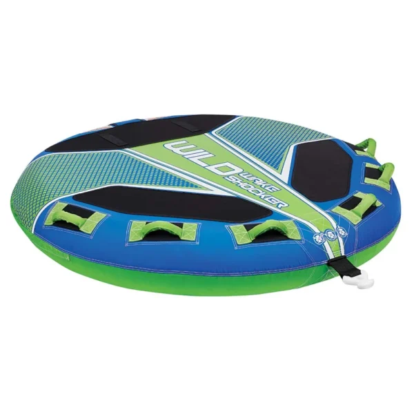 Full Throttle Wild Wake Shocker Towable Tube - 3 Rider - Blue - Image 2