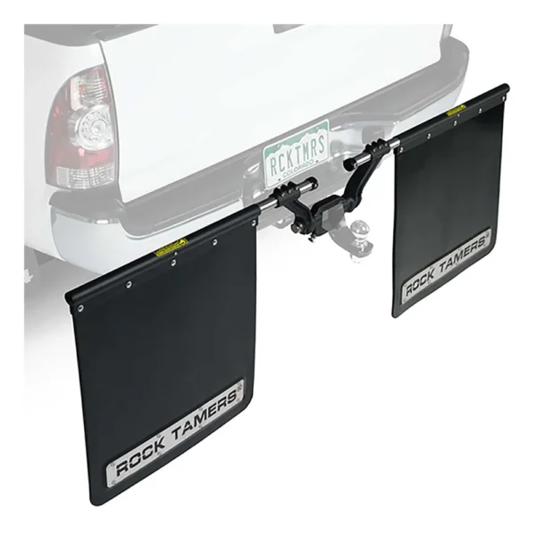 ROCK TAMERS 2" Hub Mudflap System - Matte Black/Stainless - Image 2