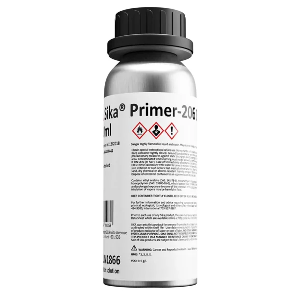 Sika Primer-206 G+P Black 250ml Bottle