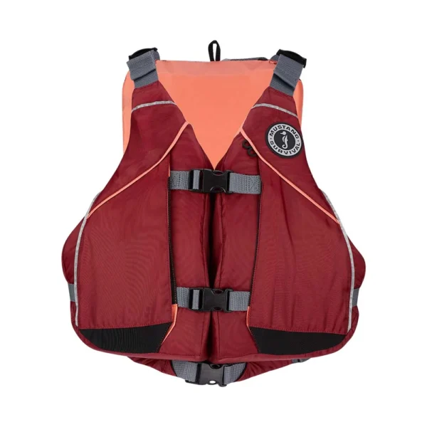 Mustang Women's Moxie Foam Vest - Merlot/Coral - XL/XXL - Image 2