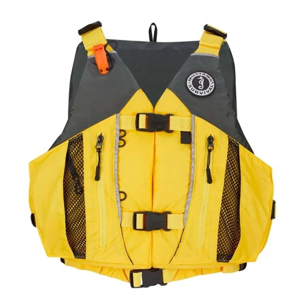 Mustang Solaris Foam Vest - Yellow/Grey - XS/Small - Image 2