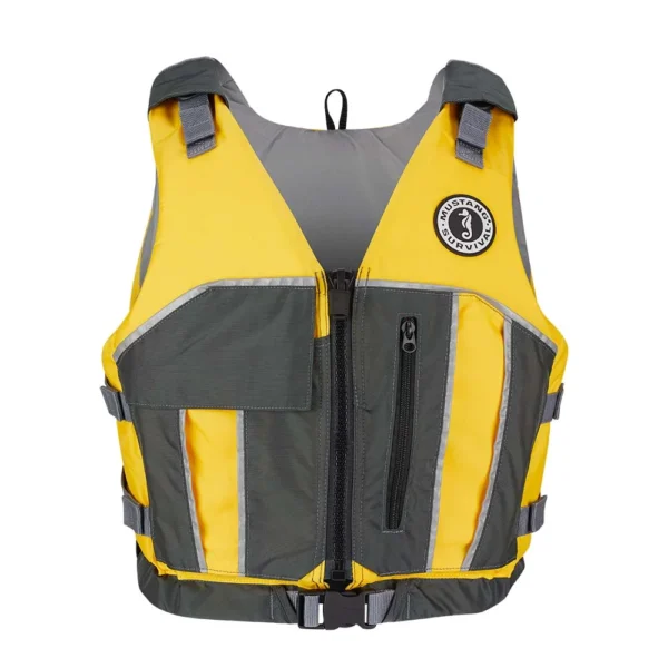 Mustang Reflex Foam Vest - Yellow/Grey - XS/Small - Image 2