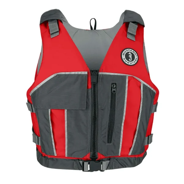 Mustang Reflex Foam Vest - Red/Grey - XS/Small - Image 2