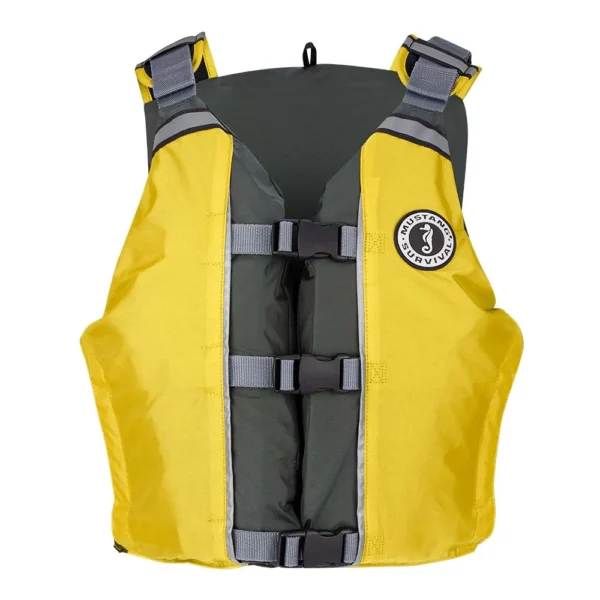 Mustang APF Foam Vest - Yellow/Grey - Universal - Image 2