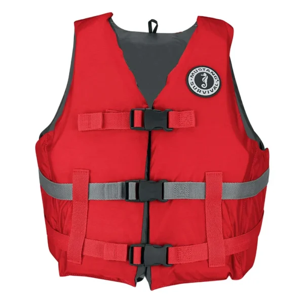 Mustang Livery Foam Vest - Red -  Medium/Large - Image 2