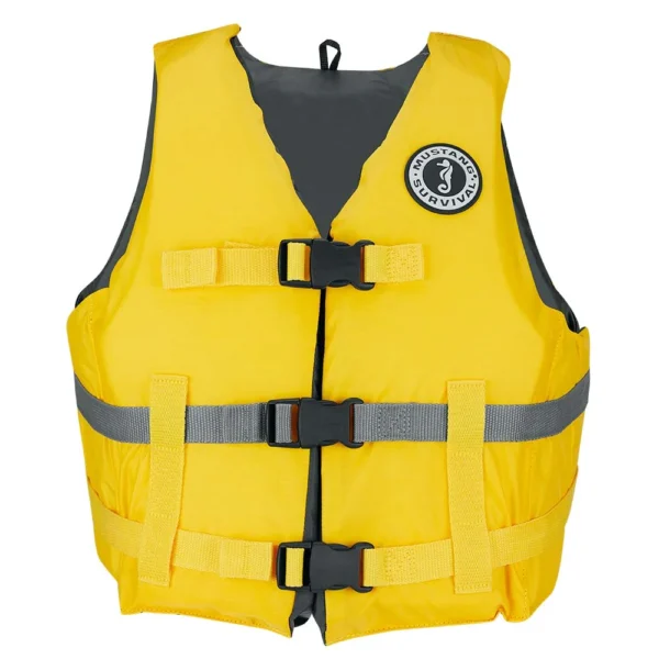 Mustang Livery Foam Vest - Yellow - Medium/Large - Image 2