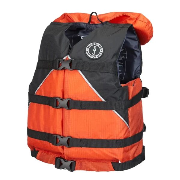 Mustang Canyon V Foam Vest - Universal Youth - Orange/Black