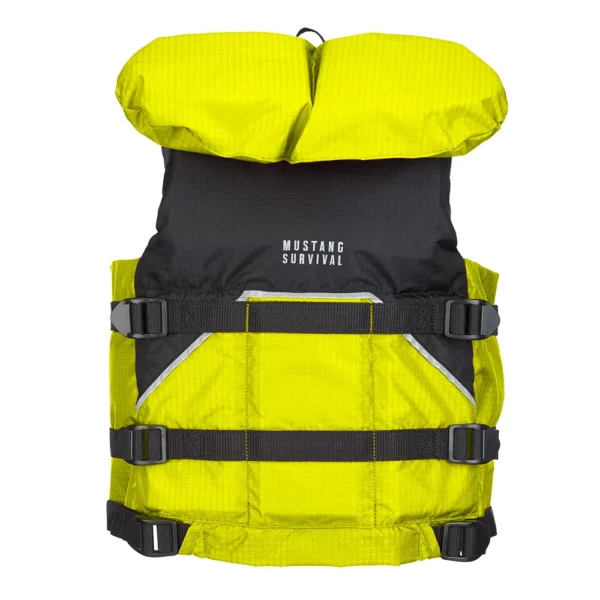 Mustang Canyon V Foam Vest - Universal Youth - Yellow/Black - Image 3