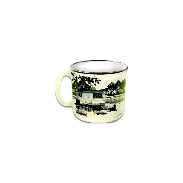 JR Products Camp Casual CC004PR Mug, Paws and Relax