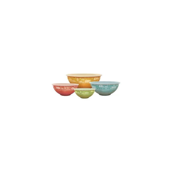 JR Products Camp Casual CC006 Nesting Bowls, Set of 4