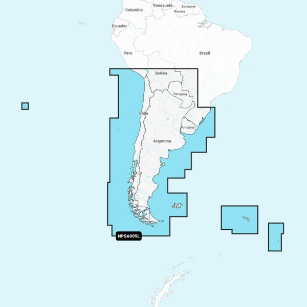 Navionics Platinum+ NPSA005L - Chile, Argentina & Easter Island