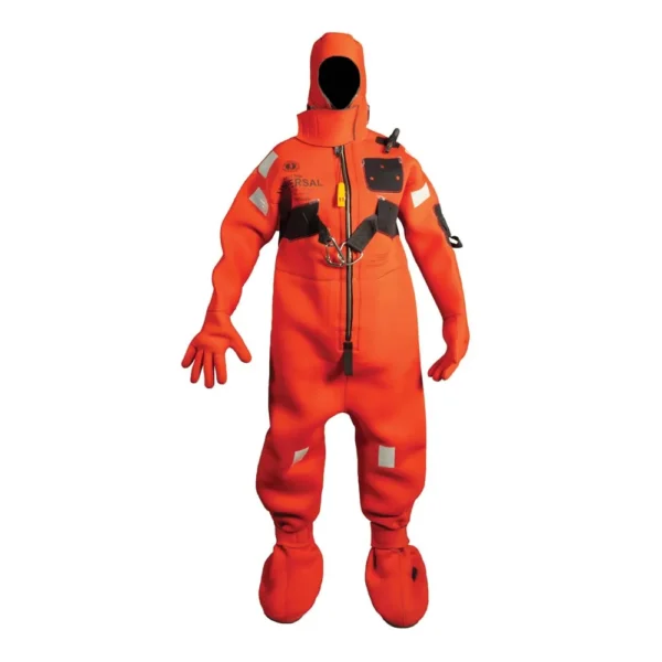 Mustang Neoprene Cold Water Immersion Suit w/Harness - Red - Adult Oversized