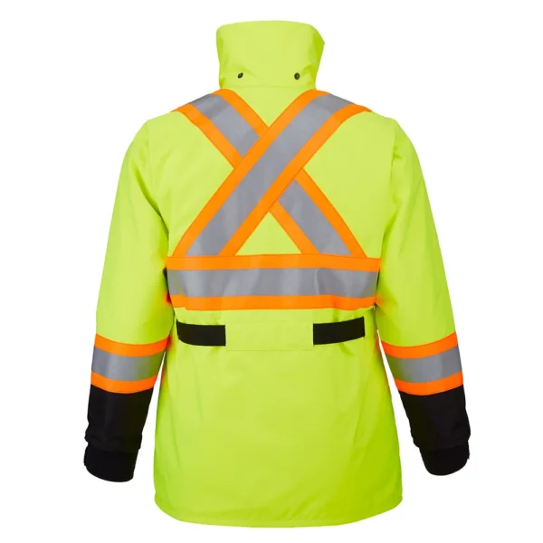 Mustang Classic Flotation Coat - Fluorescent Yellow/Green/Black - Small - Image 2