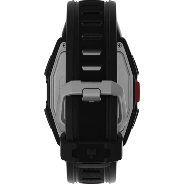 Timex IRONMAN® T300 Silicone Strap Watch - Black/Red - Image 2