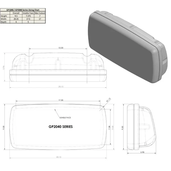 NavPod SystemPod Pre-Cut f/Raymarine Axiom 9/Axiom+ 9 on Right & 1 Instrument (3.6″ hole) on Left f/12″ Wide Guard - Image 2