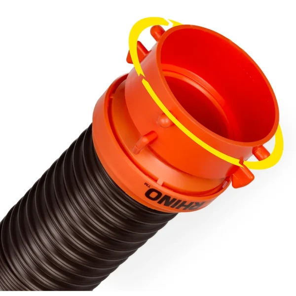 Camco RhinoFLEX 10' Sewer Hose Extension w/Swivel Bayonet & Lug - Image 3