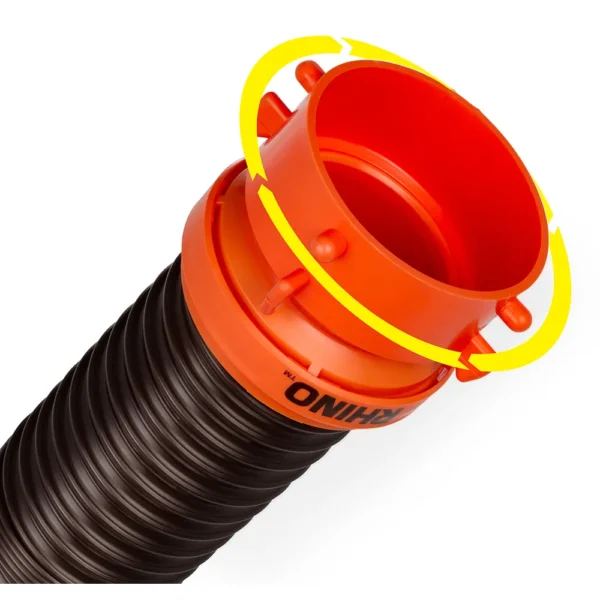 Camco RhinoFLEX 5' Sewer Hose Extension w/Swivel Bayonet & Lug - Image 2