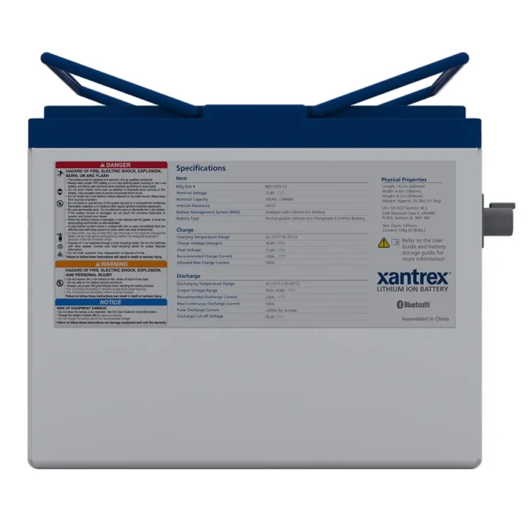 Xantrex Lithium Ion Phosphate (LiFePO4) Battery - 105AH - 12VDC - Image 2