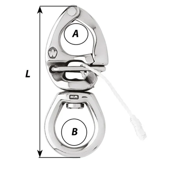 Wichard HR Quick Release Snap Shackle w/Large Bail - Length 4-3/4" - Image 2