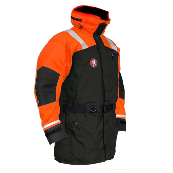 First Watch AC-1100 Flotation Coat - Hi-Vis Orange/Black - Medium