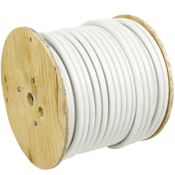 Pacer White 4 AWG Battery Cable - 250'