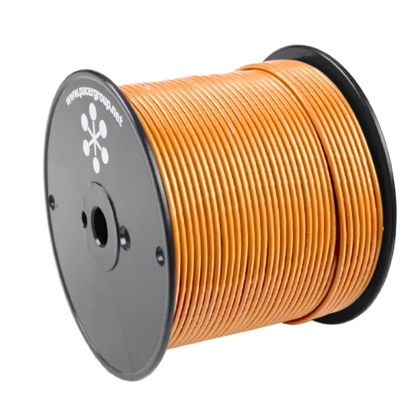 Pacer Orange 10 AWG Primary Wire - 500'