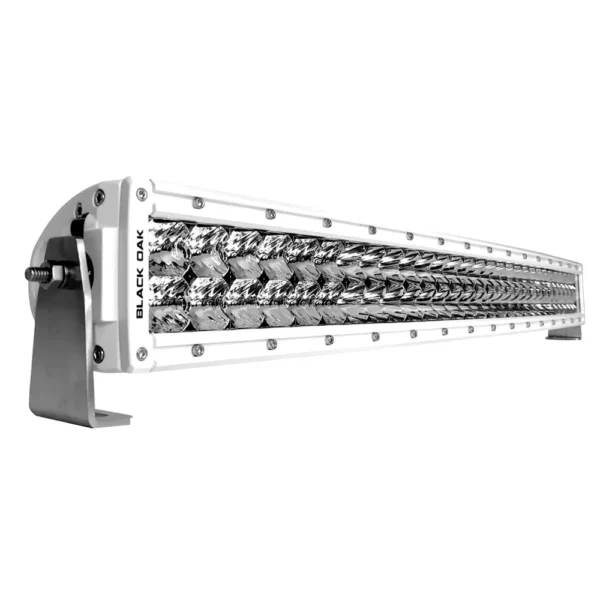 Black Oak Pro Series 3.0 Curved Double Row 30" LED Light Bar - Combo Optics - White Housing