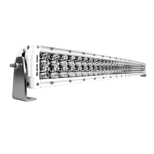 Black Oak Pro Series 3.0 Curved Double Row 40" LED Light Bar - Combo Optics - White Housing