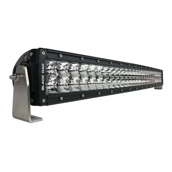 Black Oak Pro Series 3.0 Curved Double Row 30" LED Light Bar - Combo Optics - Black Housing