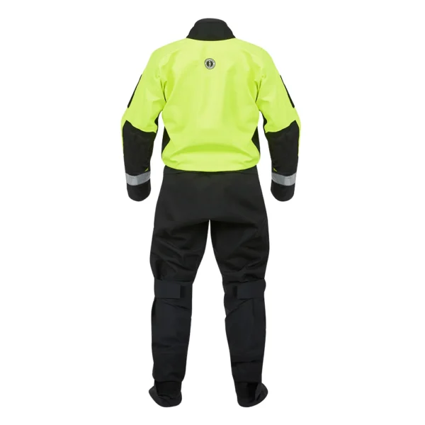 Mustang Sentinel™ Series Water Rescue Dry Suit - Fluorescent Yellow Green-Black - XS Short - Image 2