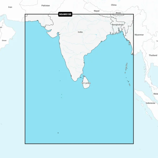 Garmin Navionics+ NSAW015R - Indian Subcontinent - Marine Chart