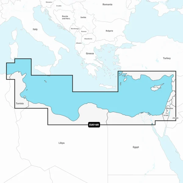 Garmin Navionics+ NSEU016R - Mediterranean Sea, Southeast - Marine Chart