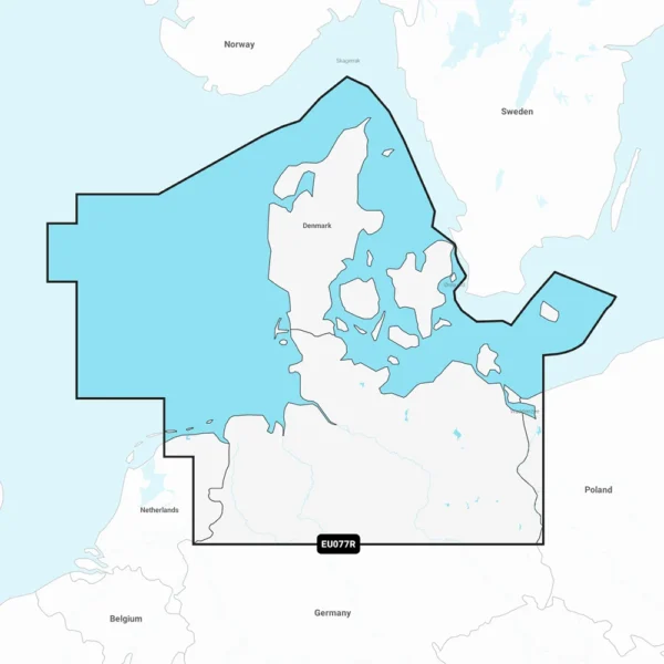 Garmin Navionics+ NSEU077R - Denmark & Germany, North - Marine Chart