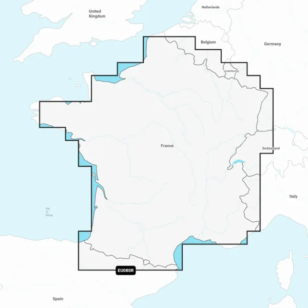 Garmin Navionics+ NSEU080R - France, Lakes & Rivers - Marine Chart