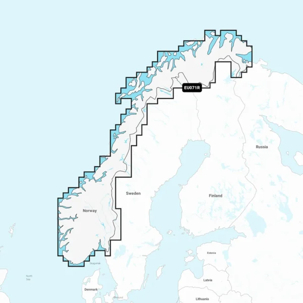 Garmin Navionics+ NSEU071R - Norway Lakes & Rivers - Inland Marine Chart