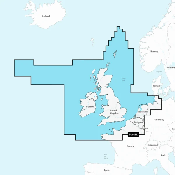 Garmin Navionics+ NSEU628L - U.K., Ireland & Holland - Marine Chart