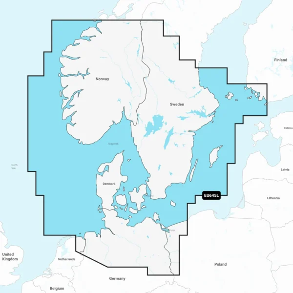 Garmin Navionics+ NSEU645L - Skagerrak & Kattegat - Marine Chart