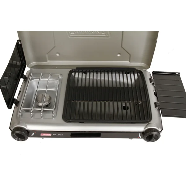 Coleman Deluxe Tabletop Propane 2-in-1 Grill/Stove - 2 Burner - Image 4