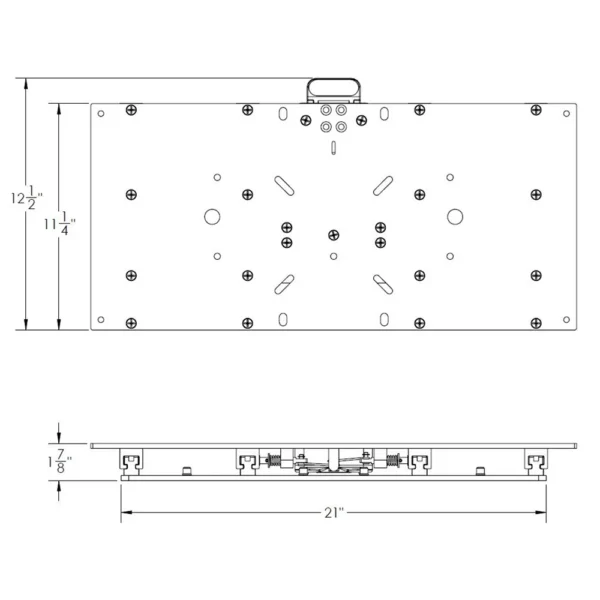 TACO 11-1/8" x 24" Manual Seat Slide - Image 4