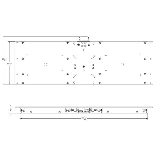 TACO 11-1/8" x 36" Manual Seat Slide - Image 4