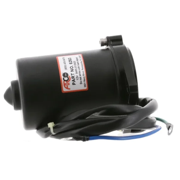 ARCO Marine Replacement Outboard Tilt Trim Motor - Yamaha, 2-Wire, 3 Bolt, Flat Blade Shaft - Image 2