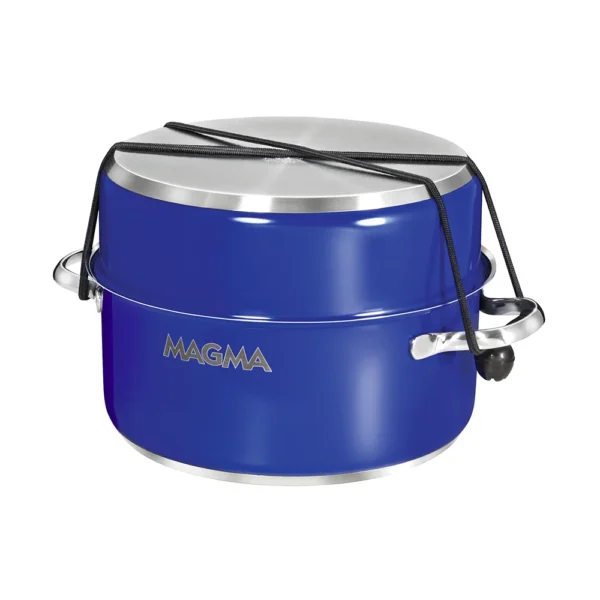 Magma Nestable 10 Piece Induction Non-Stick Enamel Finish Cookware Set - Cobalt Blue - Image 3