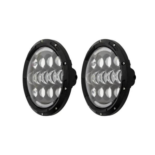 HEISE 7" LED Light w/Black Face & Partial Halo - 21 LED - Image 2