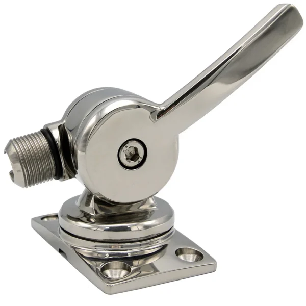 Shakespeare 6187 Sleek & Compact Stainless Steel Rotatable 4-Way Ratchet Mount - Image 4